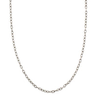 Platinum 18" Solid Cable Link Chain