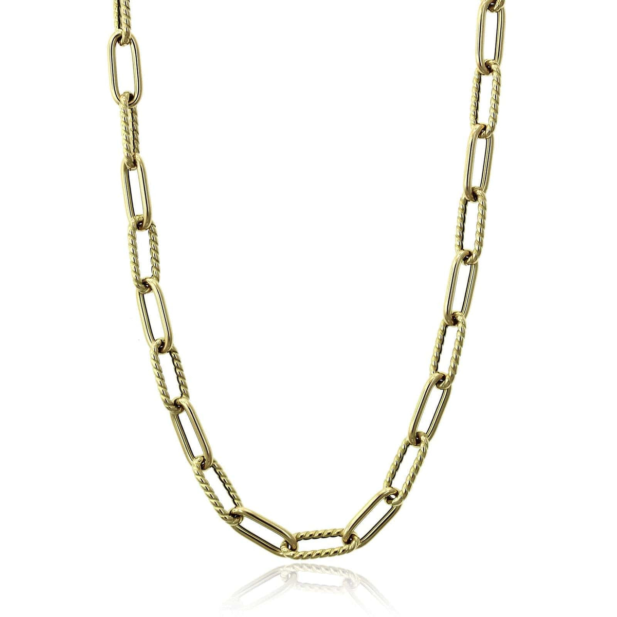 Roberto Coin 18K Yellow Gold Fine Paperclip Link Chain