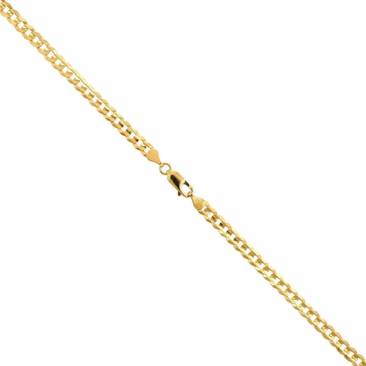 18K Yellow Gold 26" Curb Chain Necklace