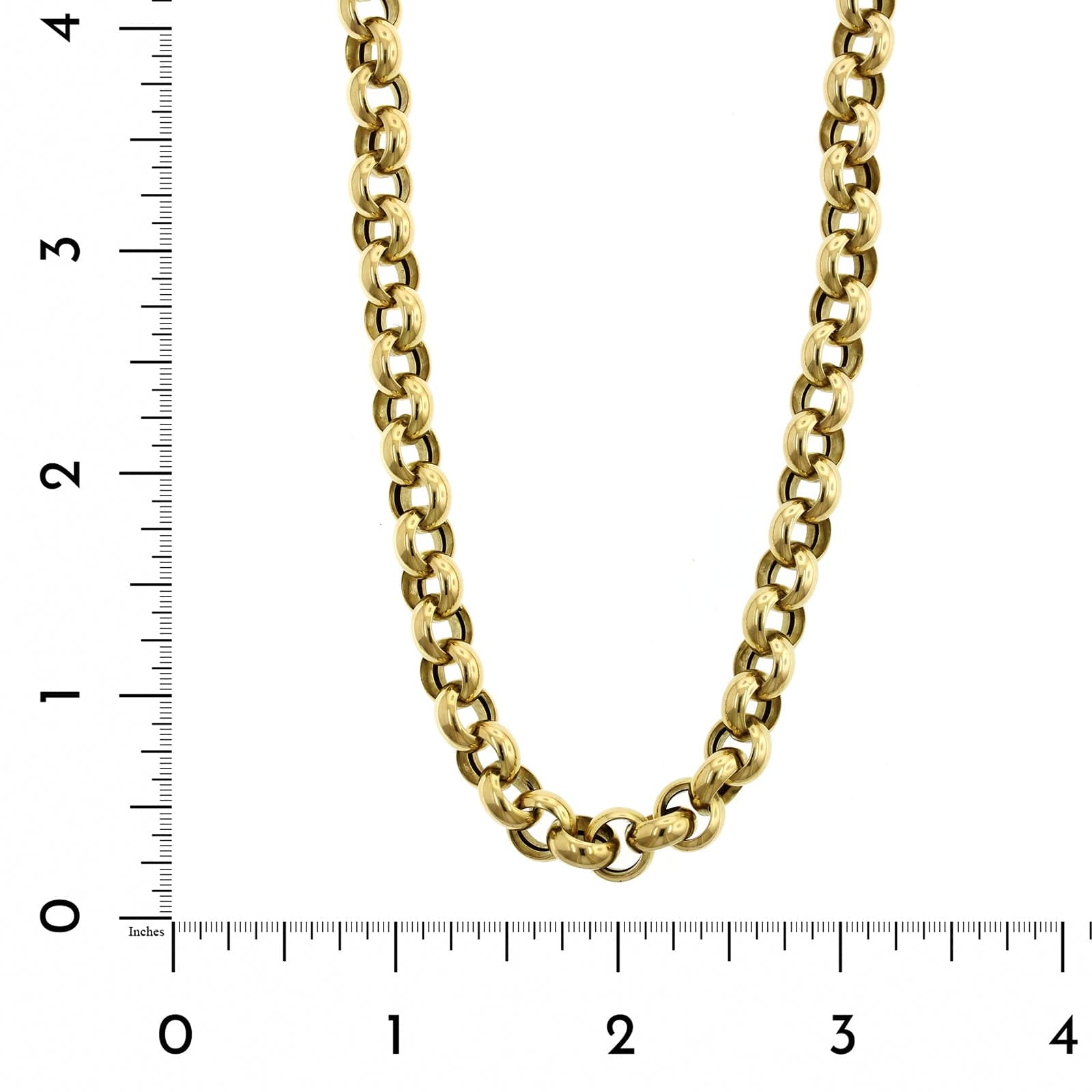 Roberto Coin 18K Yellow Gold Rolo Link Chain Necklace