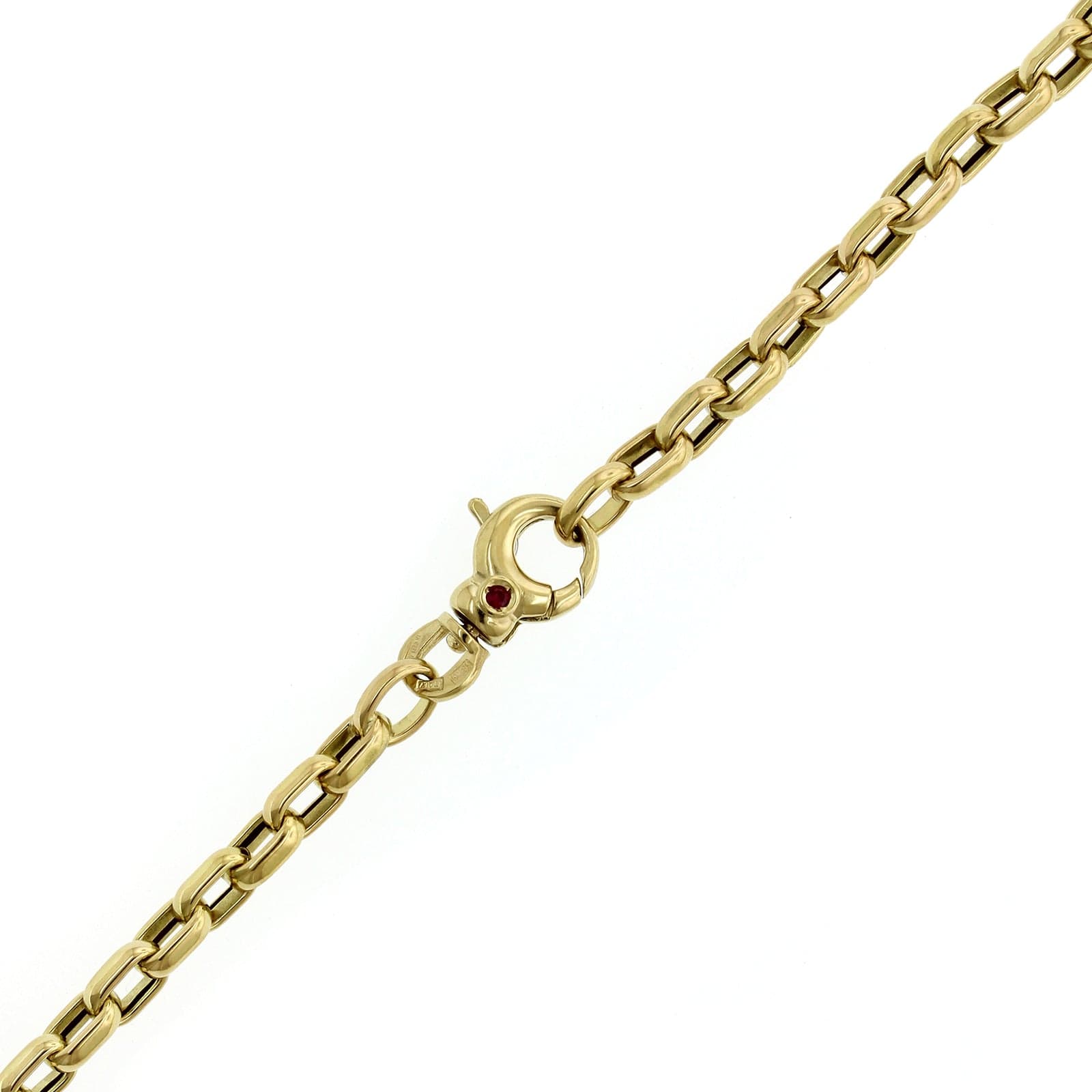 Roberto Coin 18K Yellow Gold Square Oval Link Chain Necklace