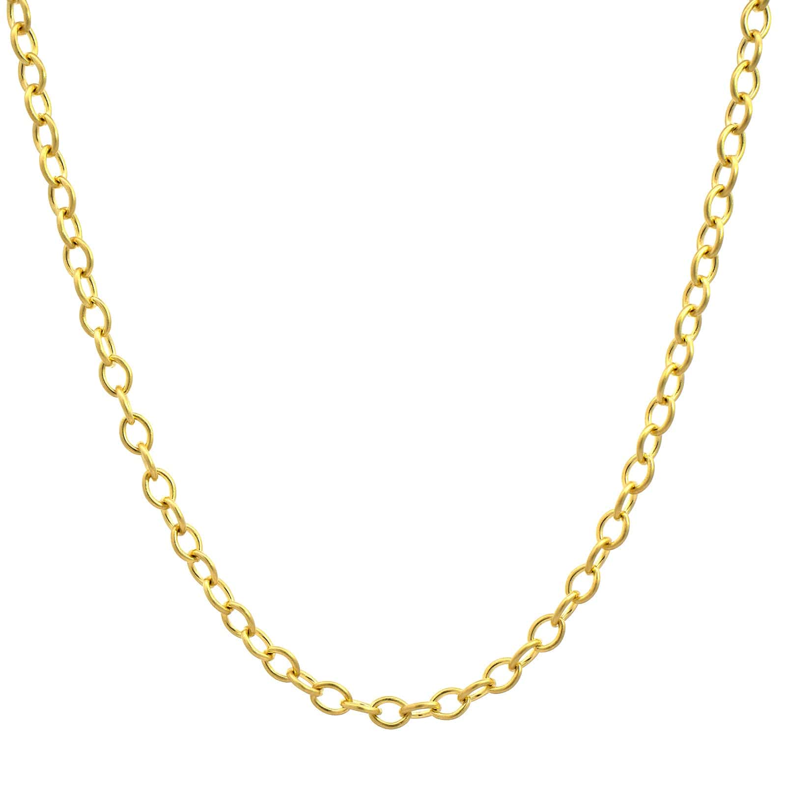 Suzy Landa 18K Yellow Gold 22" Small Round Link Chain Necklace