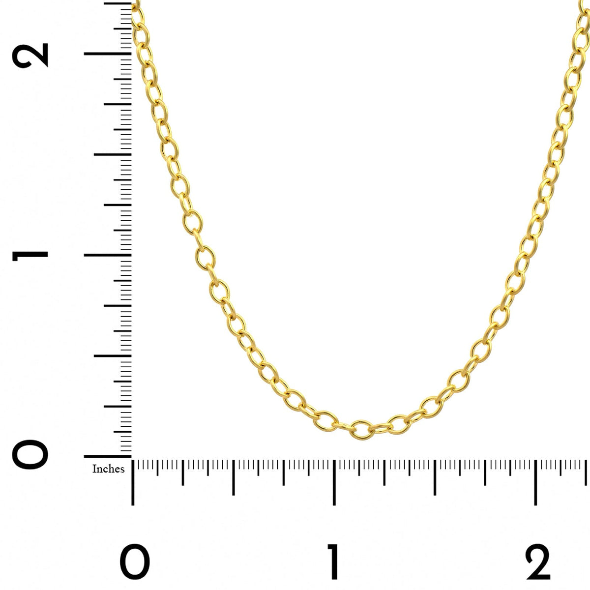 Suzy Landa 18K Yellow Gold 22" Small Round Link Chain Necklace