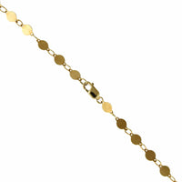 14K Yellow Gold Round Mirror Chain