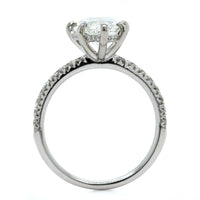 Platinum Pear Shape Diamond Engagement Ring