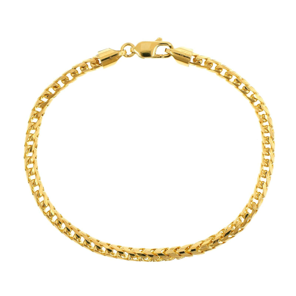 14K Yellow Gold Franco Chain Bracelet