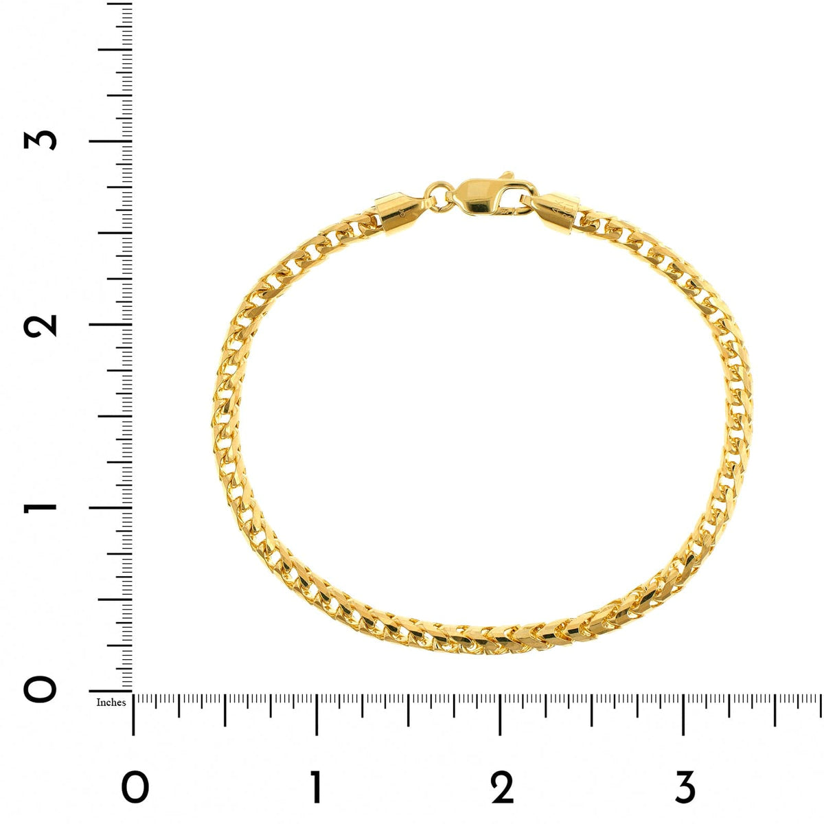 14K Yellow Gold Franco Chain Bracelet