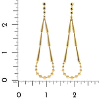 Etho Maria 18K Yellow Gold Teardrop and Bead Drop Earrings