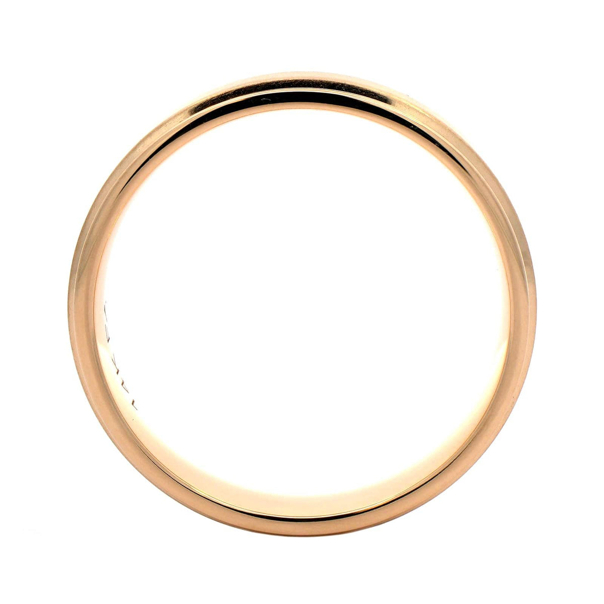 14K Yellow Gold Band with Satin Center and Polished Edges