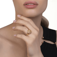 18K Yellow Gold Eros Pink Sapphire Ring