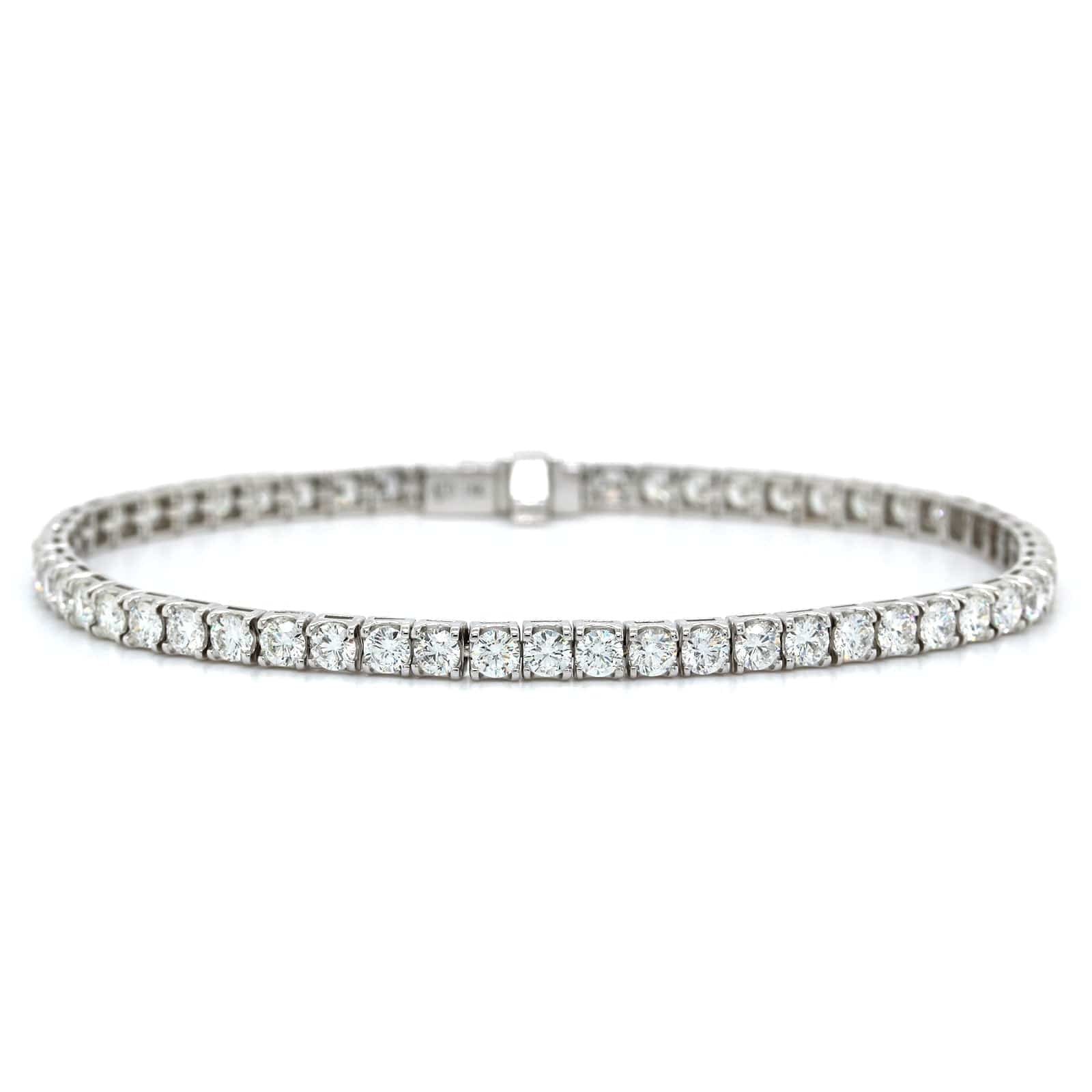 18K White Gold Diamond Tennis Bracelet