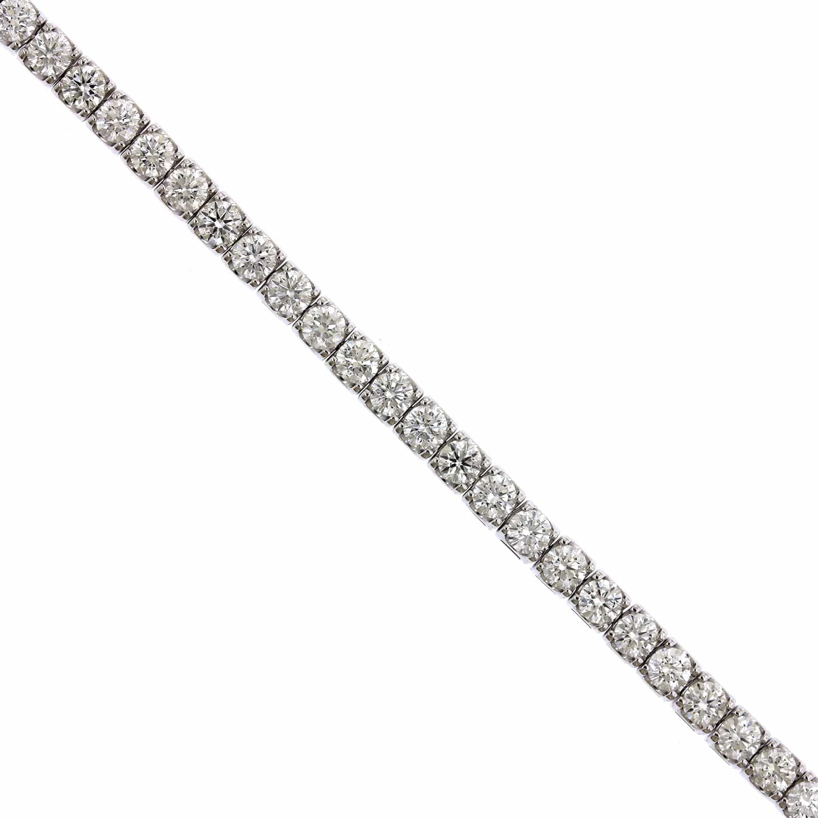 18K White Gold Diamond Tennis Bracelet