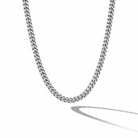 Curb Chain Necklace in Sterling Silver