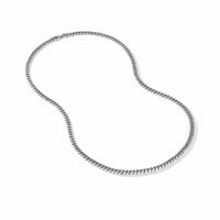 Curb Chain Necklace in Sterling Silver