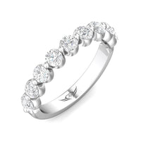 Platinum Single Prong Diamond Band