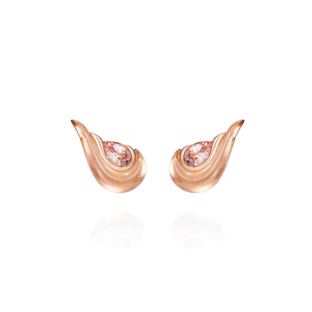 Fernando Jorge 18K Rose Gold Morganite and Rose Quartz Gleam Studs