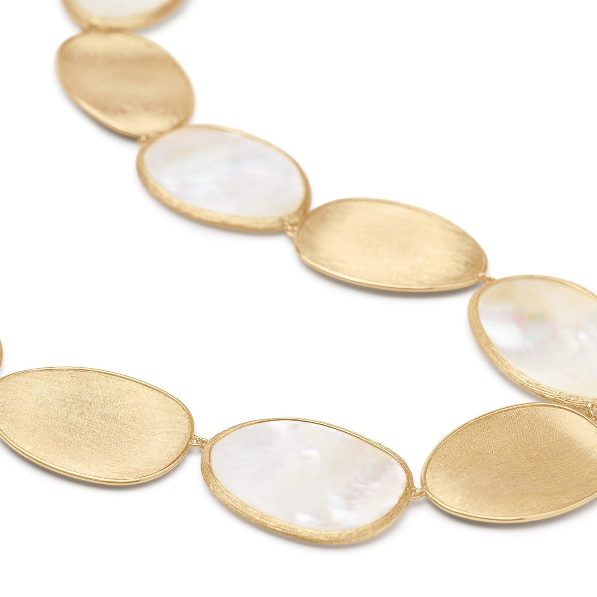 Marco Bicego 18K Yellow Gold Mother of Pearl Lunaria Necklace