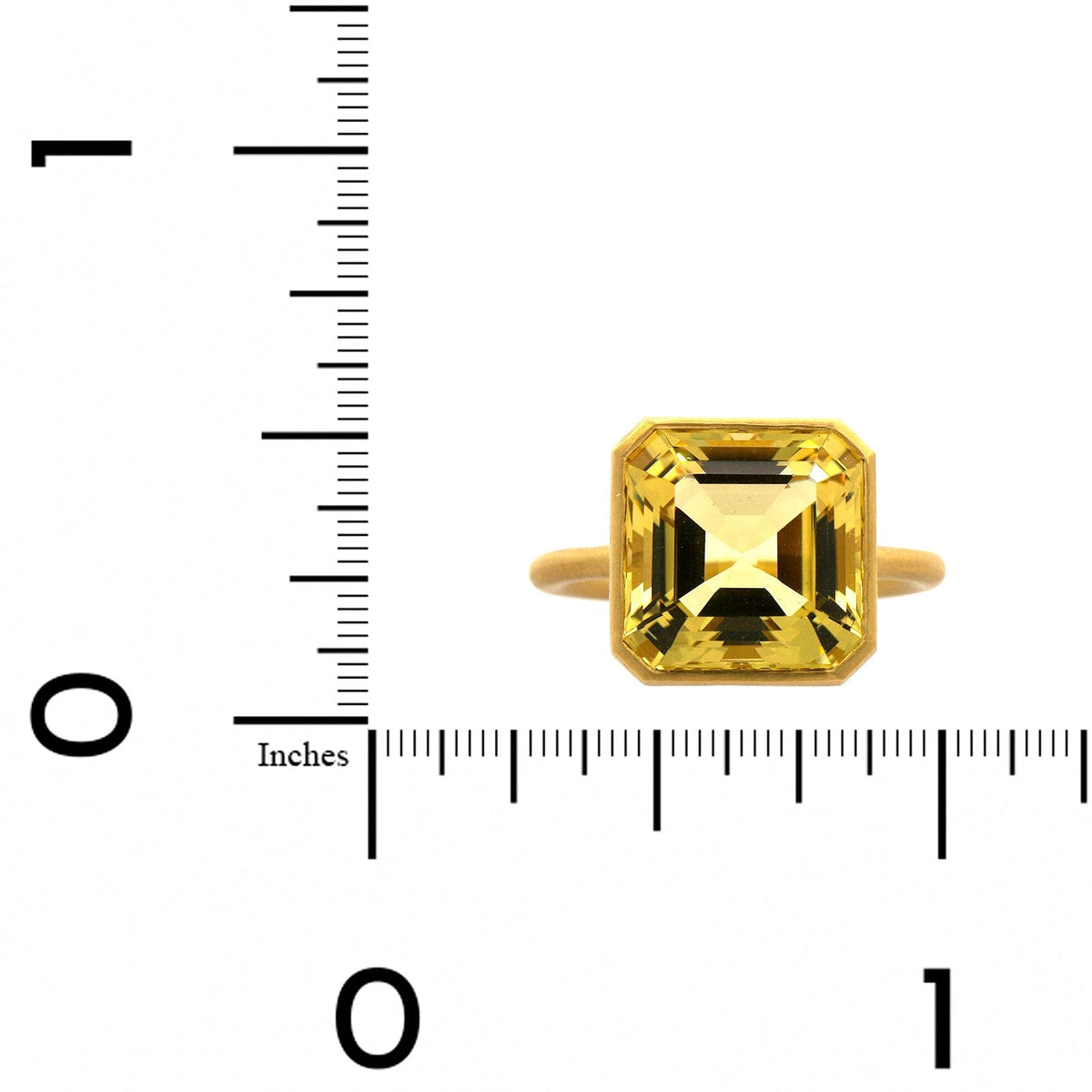 18K Yellow Gold Golden Beryl Ring