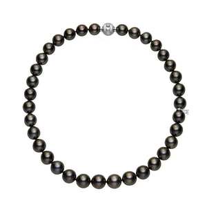 Mikimoto 18K White Gold Black South Sea Pearl Necklace