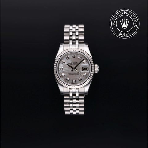 Rolex Certified Pre-Owned Lady-Datejust in Jubilee, 26 mm, Stainless Steel and white gold 179174