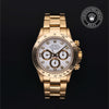 Rolex Certified Pre-Owned Cosmograph Daytona in Oyster, 40 mm, 18K Yellow Gold 16528 watch available at Long's Jewelers.