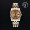 Rolex Certified Pre-Owned Datejust in Oyster, 36 mm, Stainless steel and yellow gold 116233 watch available at Long's Jewelers.