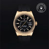 Rolex Certified Pre-Owned Sky-Dweller in Oyster, 42 mm, 18k Yellow Gold 326238 watch available at Long's Jewelers.