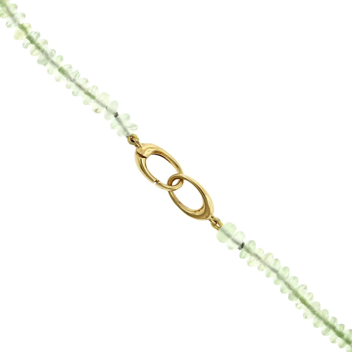 18K Yellow Gold Rainbow Sapphire Bead Necklace