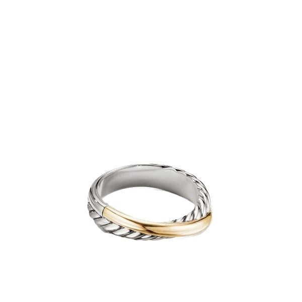 Crossover Ring with 18K Yellow Gold