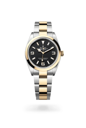 Front facing Rolex Explorer 36 watch