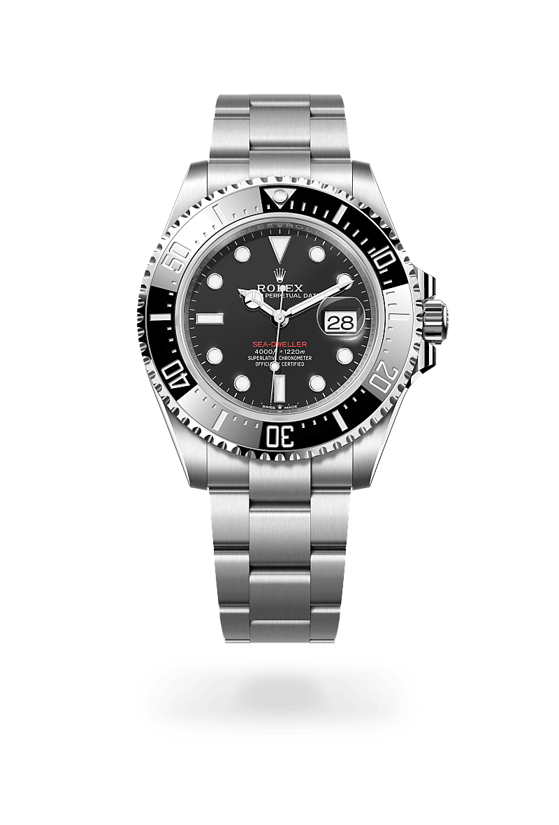 Front facing Rolex Sea-Dweller watch