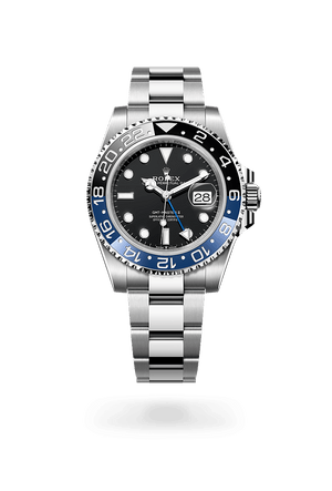 Front facing Rolex GMT-Master II watch