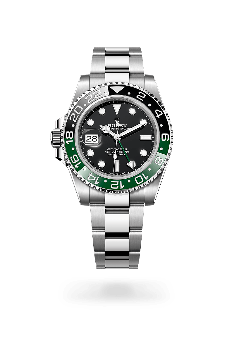 Front facing Rolex GMT-Master II watch