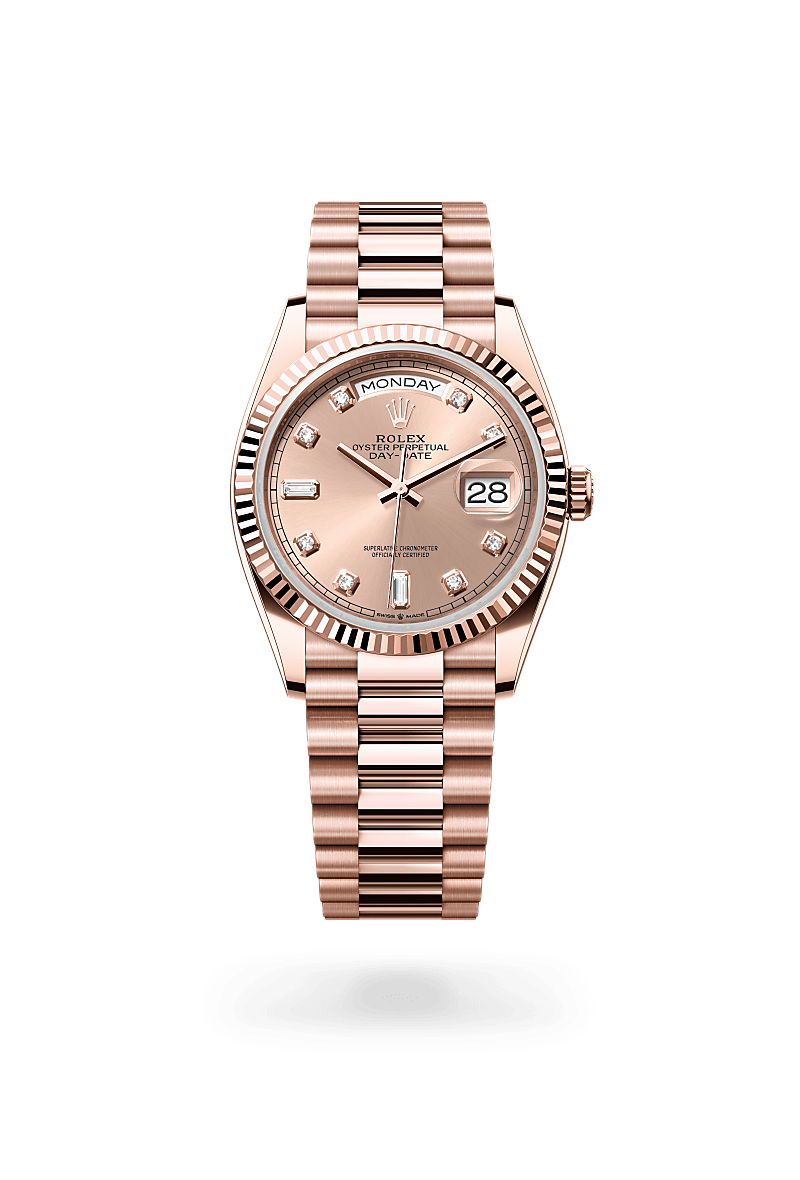 Front facing Rolex Day-Date 36 watch