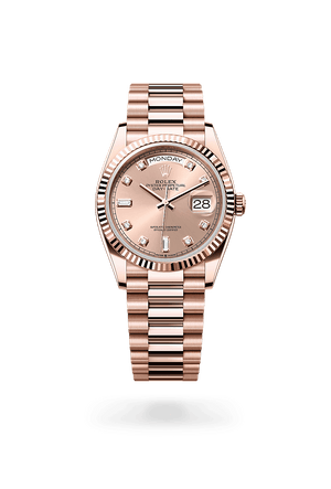 Front facing Rolex Day-Date 36 watch