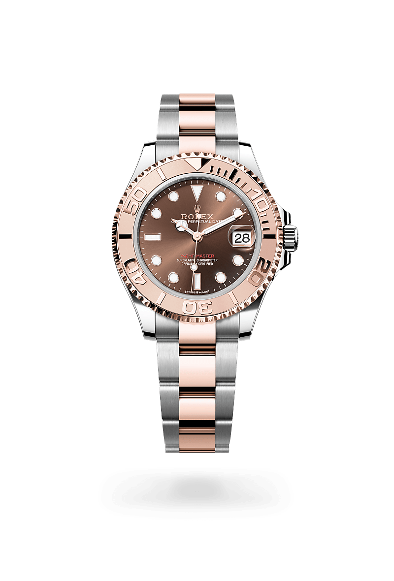 Front facing Rolex Yacht-Master 37 watch