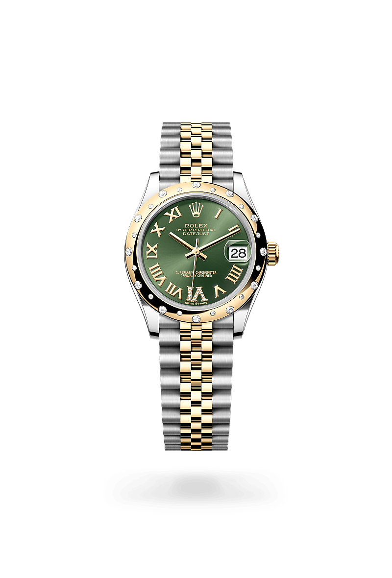 Front facing Rolex Datejust 31 watch