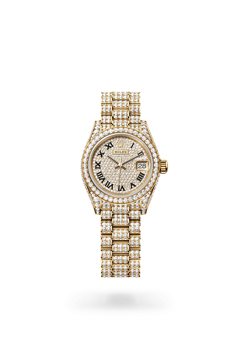 Front facing Rolex Lady-Datejust watch