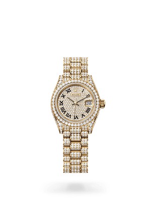 Front facing Rolex Lady-Datejust watch