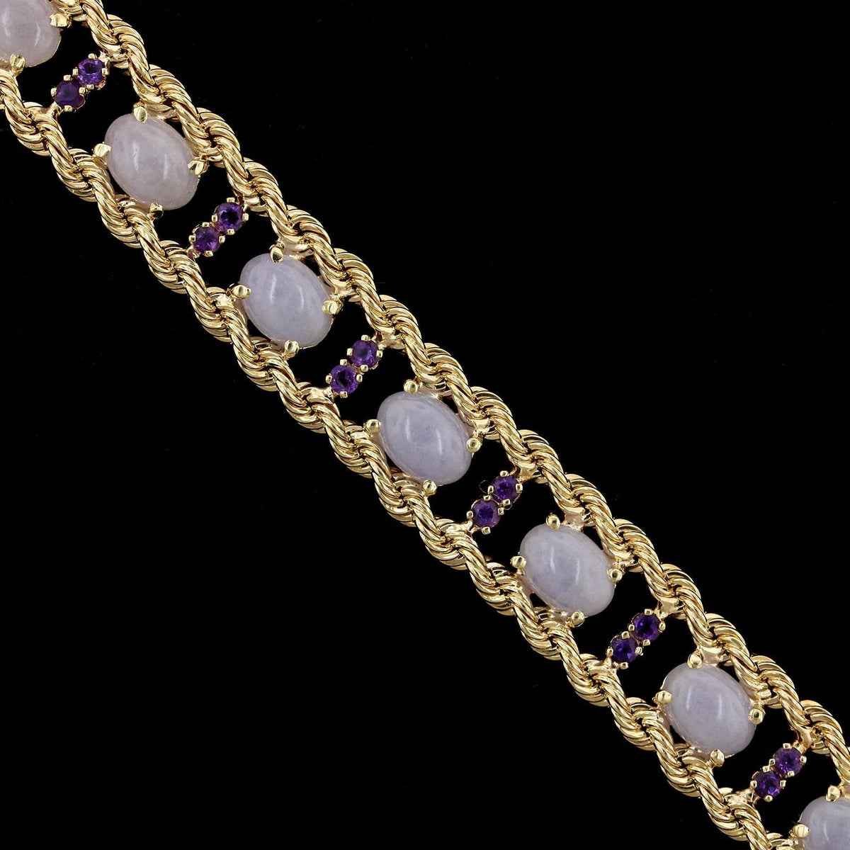 Lavender Jade Stacking Bracelet 4mm