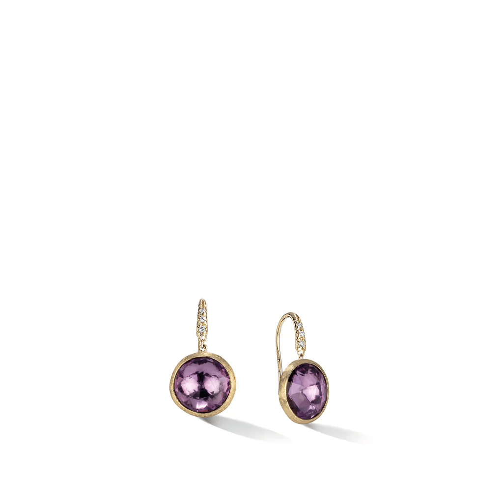 Marco Bicego Jaipur 18K Yellow Gold Amethyst Earrings