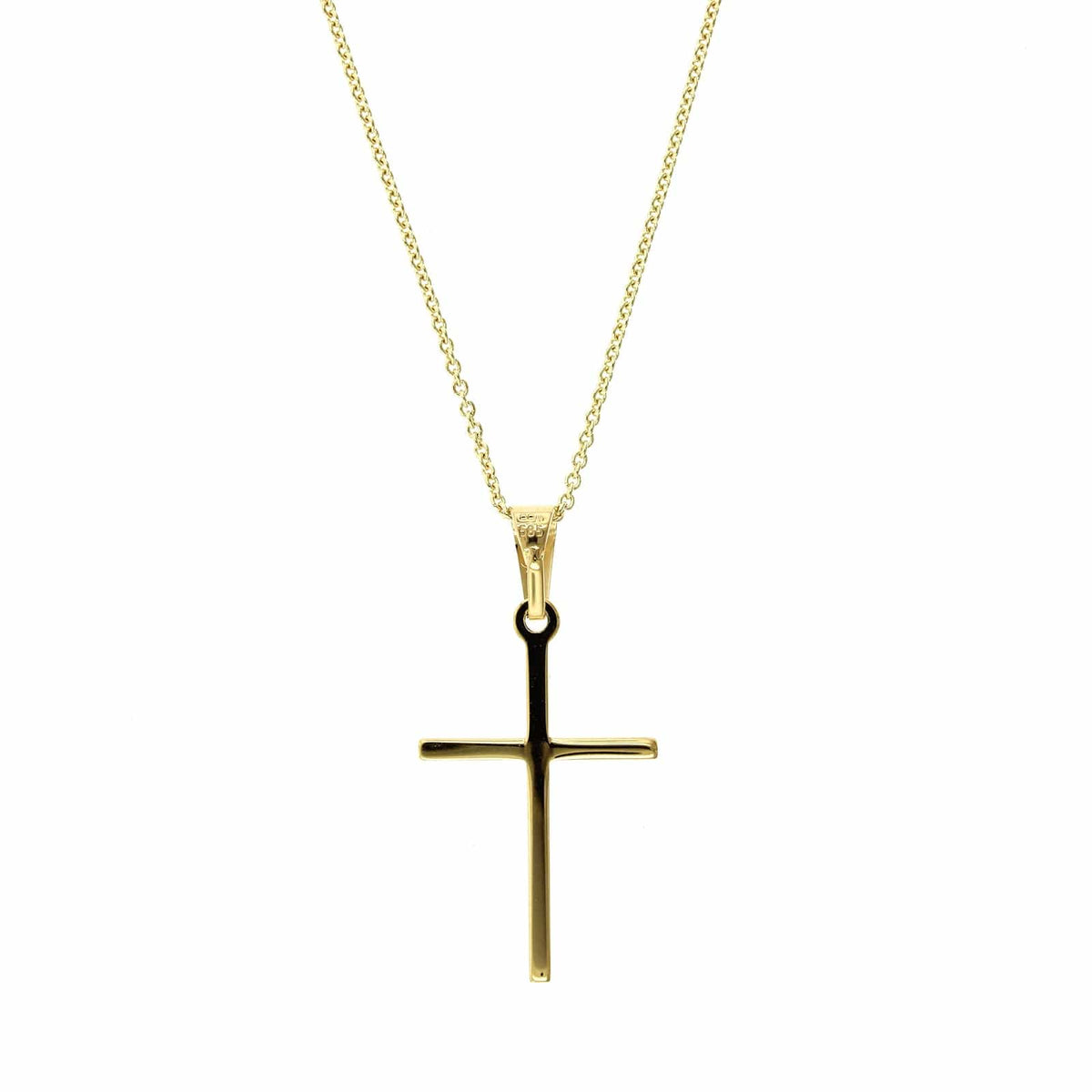 14K Yellow Gold Cross Pendant