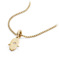 Hamsa Amulet with Diamonds in 18k Gold