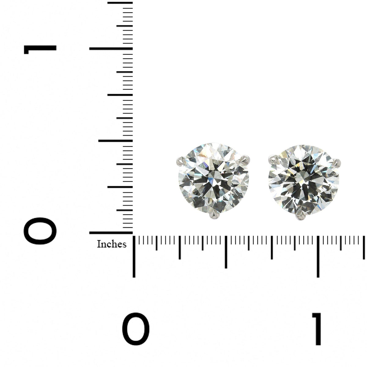 Platinum 3.00 Carat Diamond Stud Earrings – Chalmers Jewelers