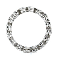 Platinum Bezel Set Round Diamond Eternity Band