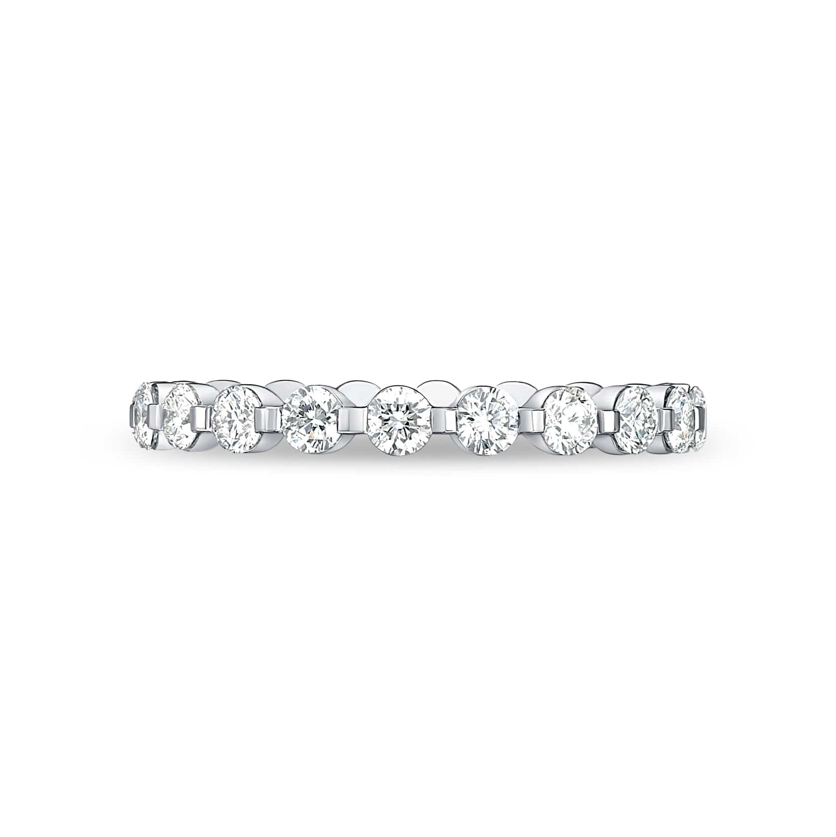 Platinum Single Prong Diamond Eternity Band, Platinum, Long's Jewelers