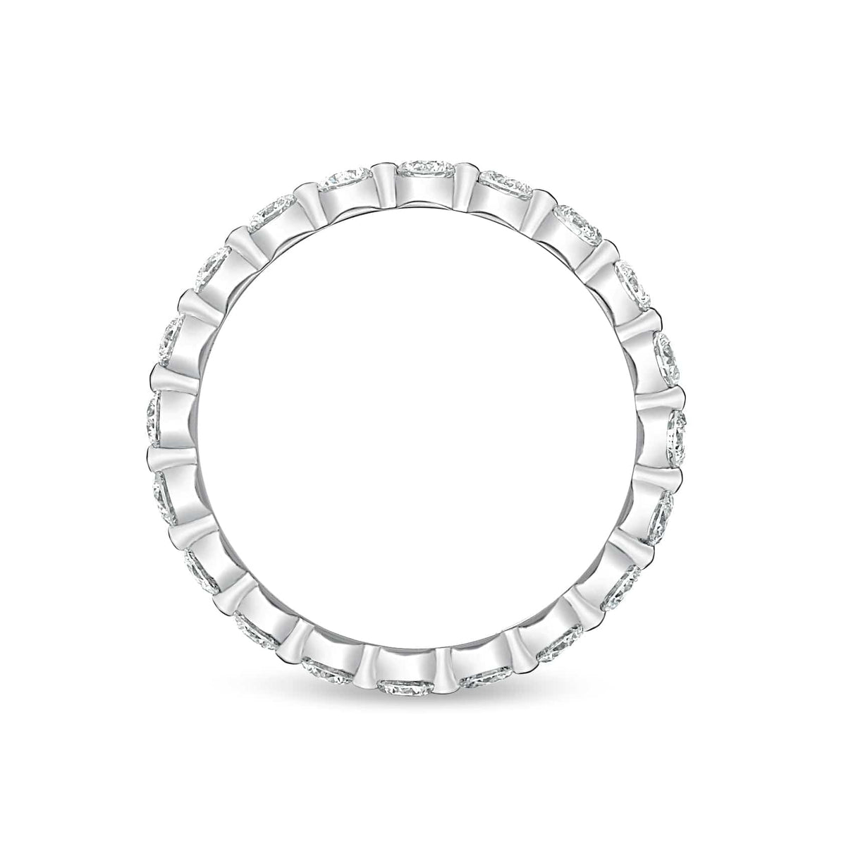 Platinum Single Prong Diamond Eternity Band, Platinum, Long's Jewelers