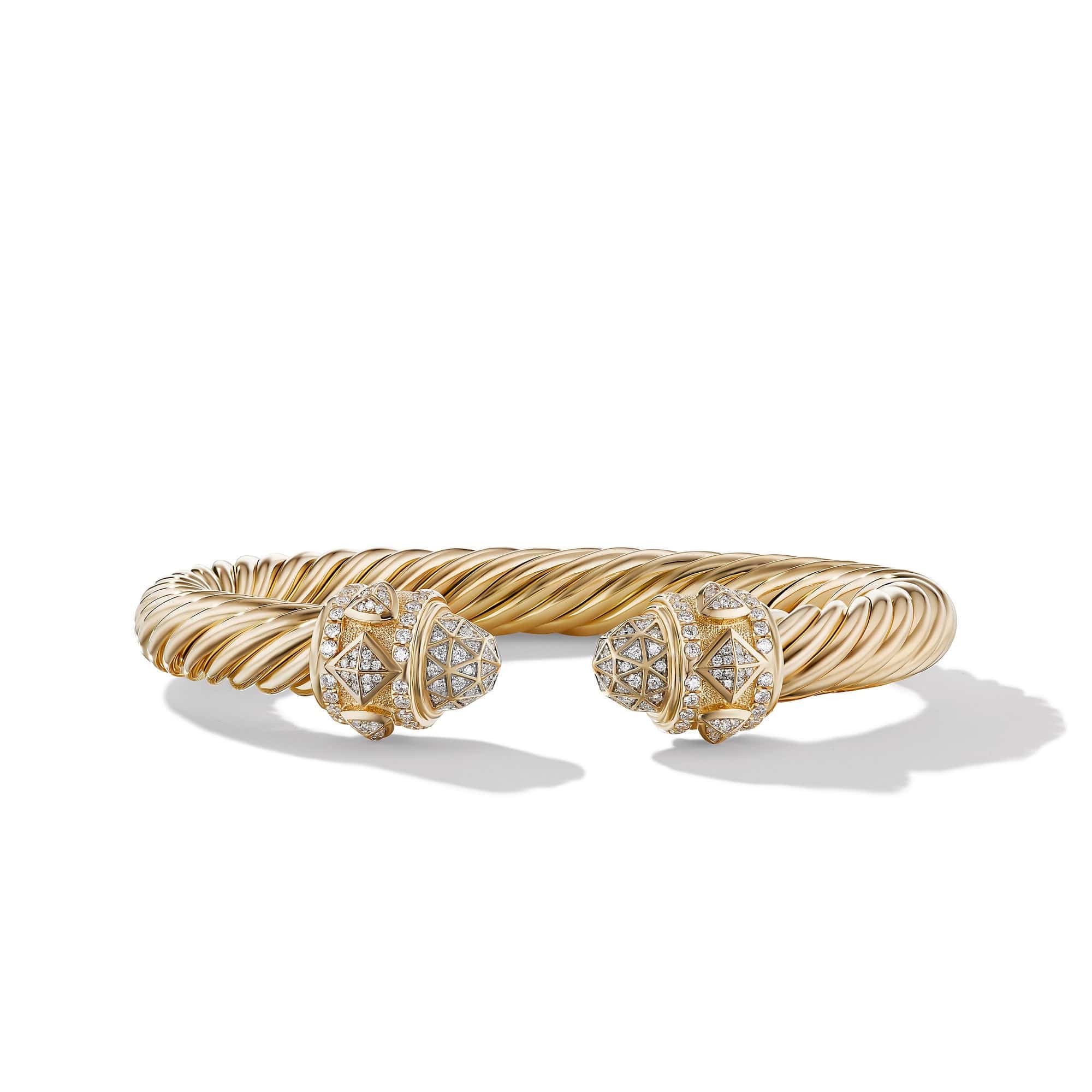 Renaissance Bracelet in 18K Yellow Gold with Pavé Diamonds