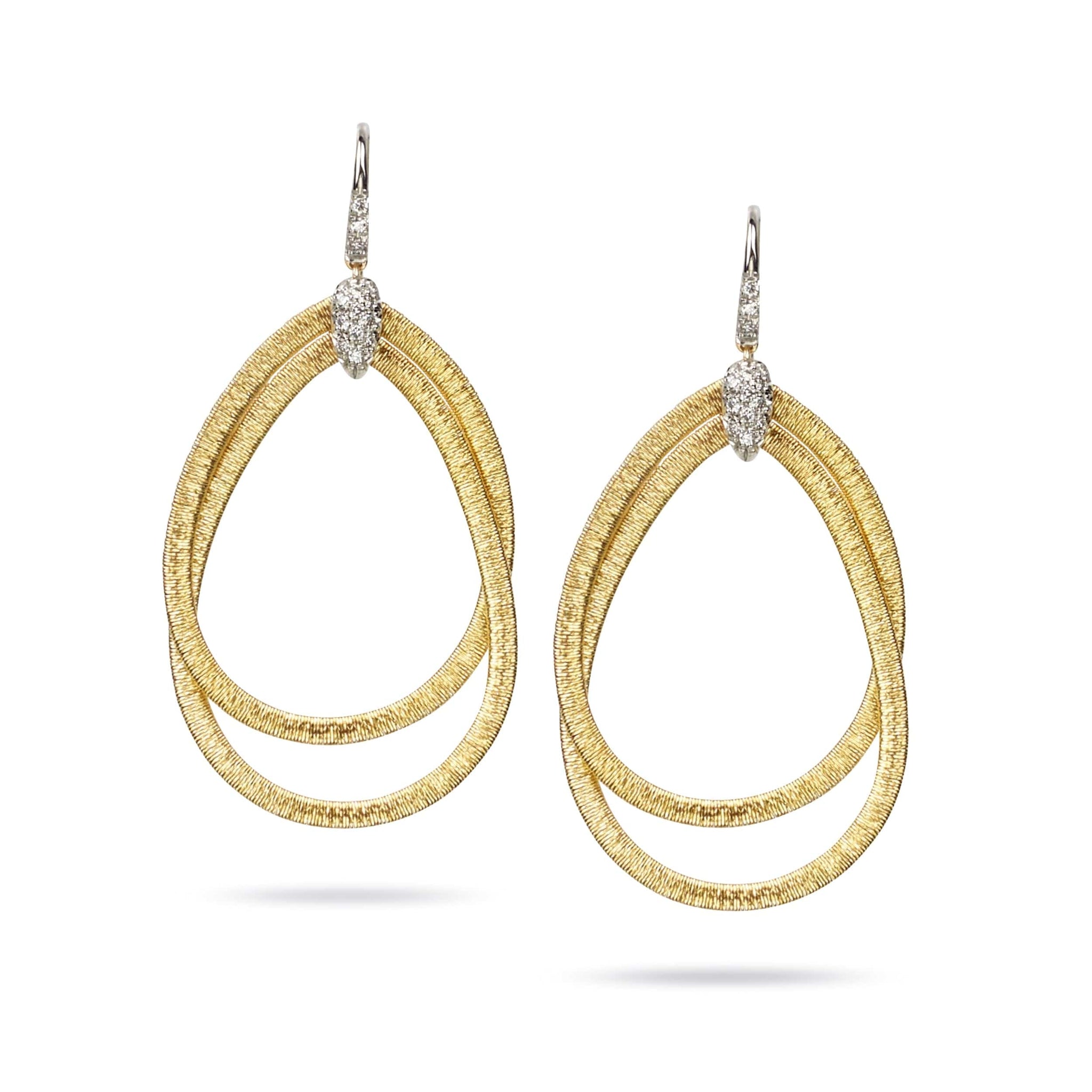 Marco Bicego Cairo 18K Yellow Gold Teardrop Earrings