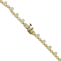 14K Yellow Gold Bezel Set Milgrain Diamond Necklace, 14k yellow gold, Long's Jewelers